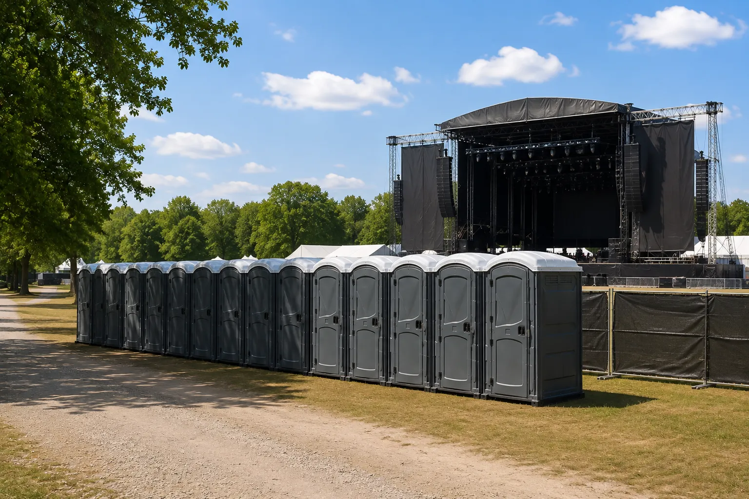 Concert Restroom Rental in Gilroy, CA